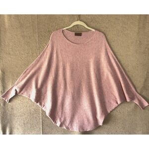 KERISMA RYU Sweater Top Womens Sz S‎ / M Pink Ribbed Dolman Sleeve